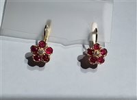 Pendientes Soprana Mujer in Oro amarillo OG FIORE RUBINI